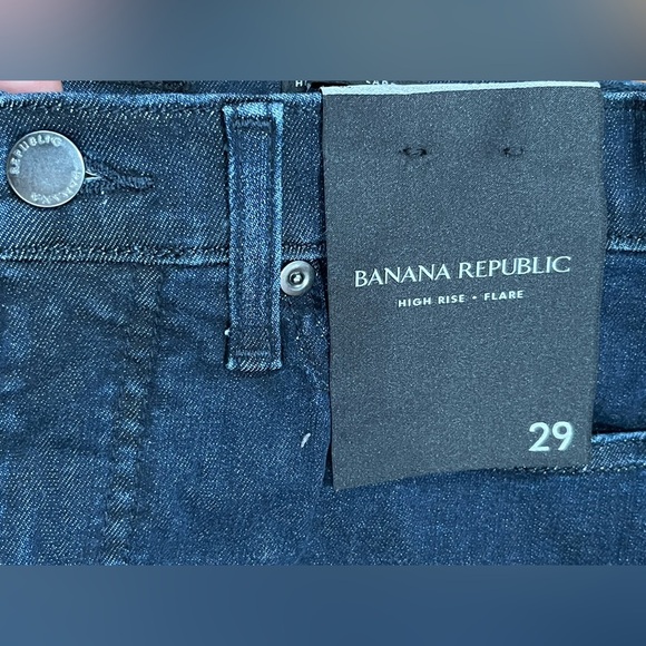 Banana Republic Dark Indigo Flare Jeans - Picture 9 of 12